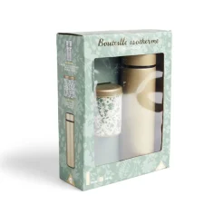 Coffret thé avec bouteille isotherme infuseur et boîte à thé