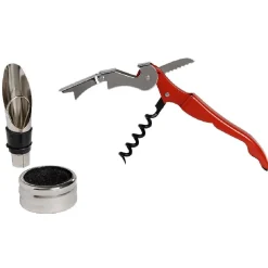 Coffret tire bouchon bec et anti goutte