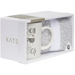 Coffret totebag avec mug porcelaine