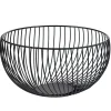 Corbeille à fruits métal filaire noir