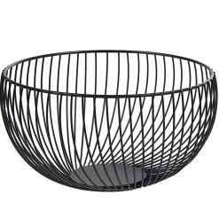 Corbeille à fruits métal filaire noir