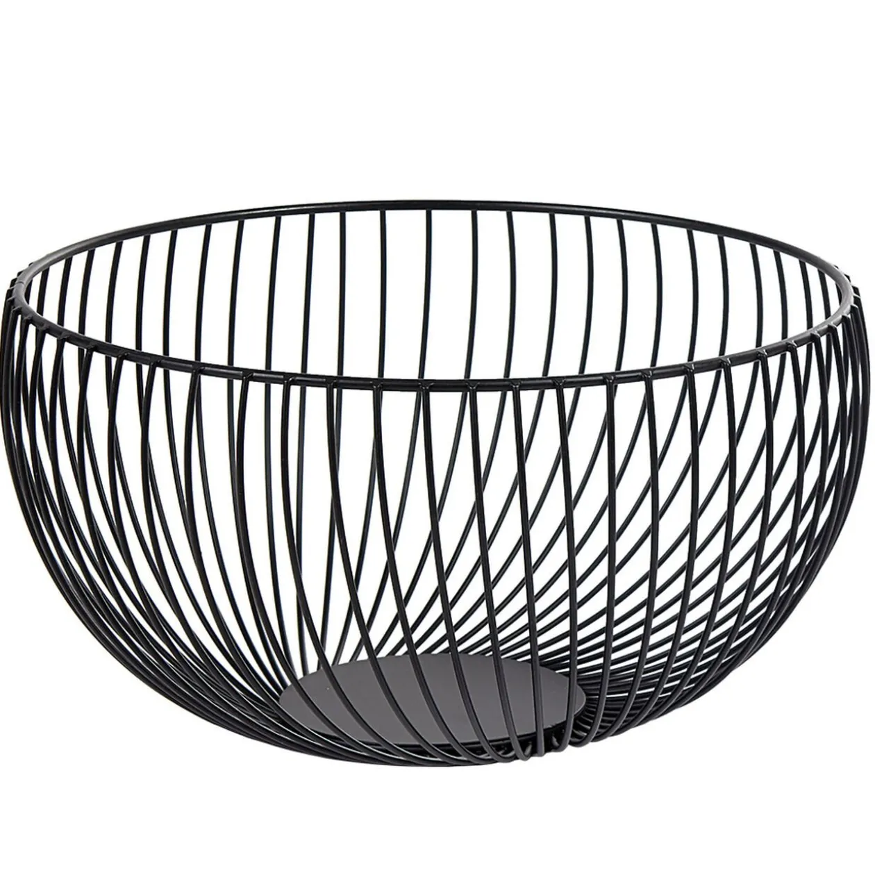 Corbeille à fruits métal filaire noir