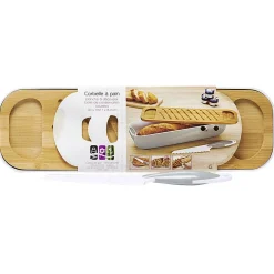 Corbeille à pain avec planche et couteau polypropylène