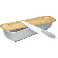 Corbeille à pain avec planche et couteau polypropylène