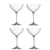 Coupe à champagne en verre Cristal 21 cl x4