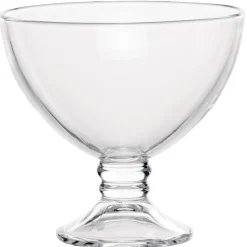 Coupe à glace en verre transparent