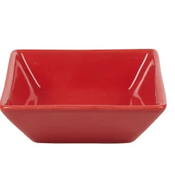 Coupelle carrée rouge