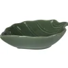 Coupelle design feuille verte x3