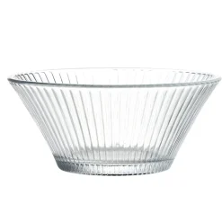 Coupelle en verre strié vert H5,4cm