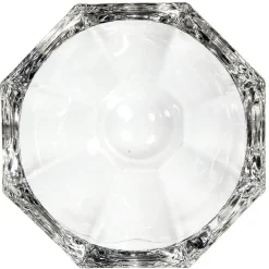 Coupelle octogonale en verre transparent
