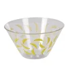 Coupelle plastique transparente décor banane