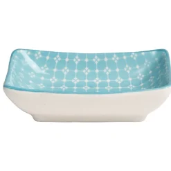 Coupelle rectangle décor cyclade x3