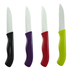 Couteau avec lame en céramique manche coloré