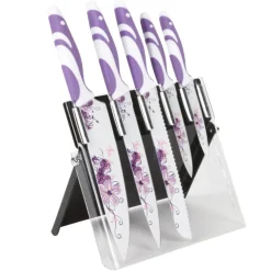 Couteau de cuisine décoré x5