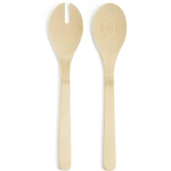 Couvert à salade en bambou x2