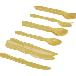 Couvert en plastique couleur unie x 12