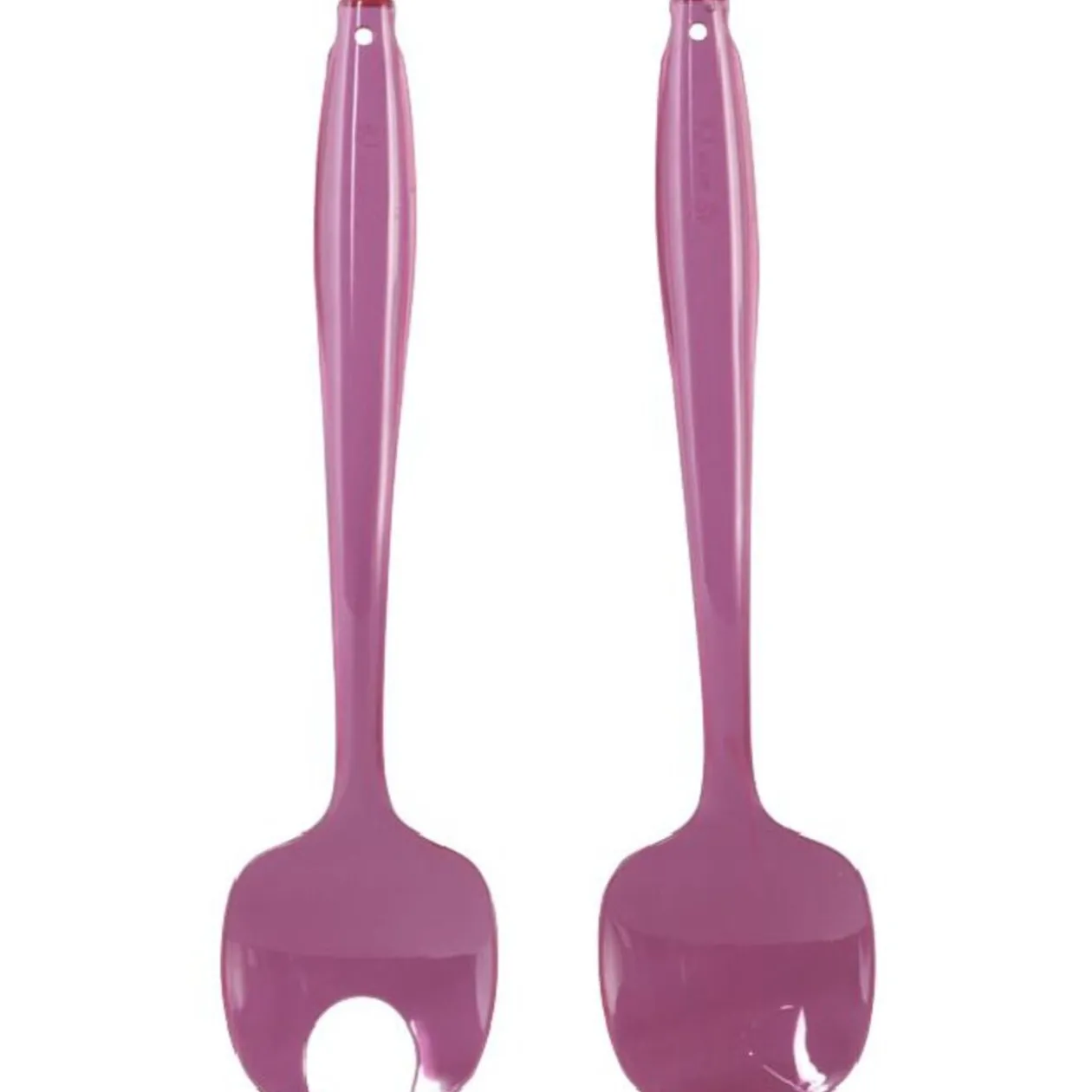 Couverts à salade rose