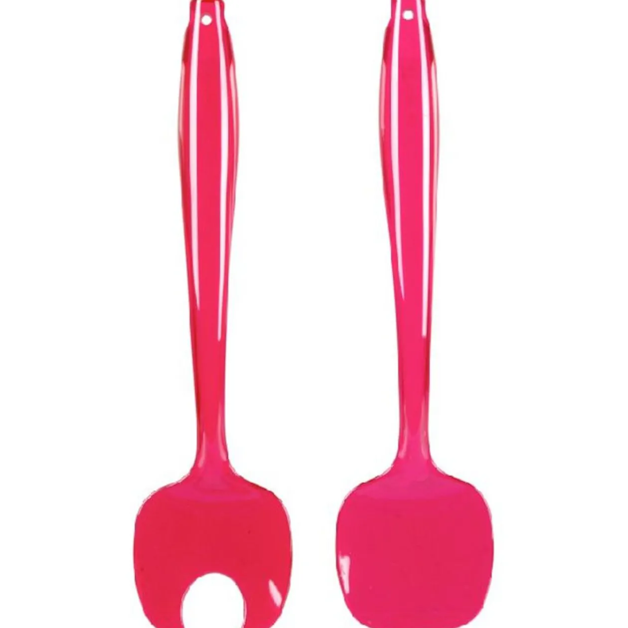 Couverts à salade rose fuchsia