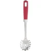 Cuillère à spaghetti en inox manche en polypropylène rouge