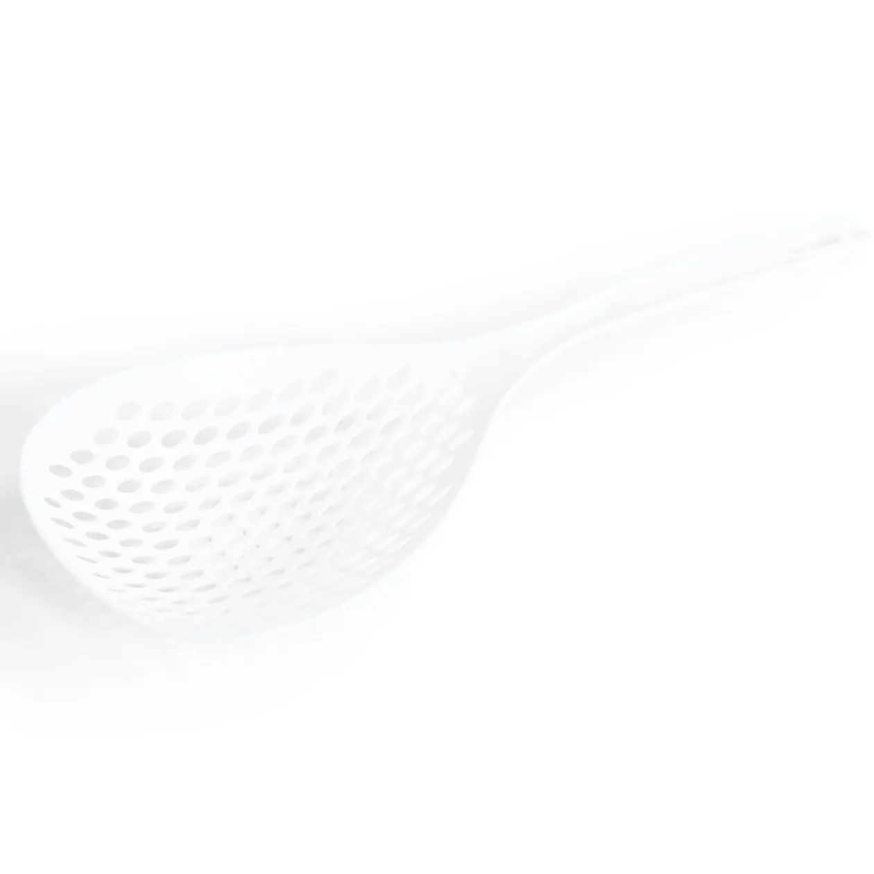 Cuillère écumoire plastique blanc ou orange