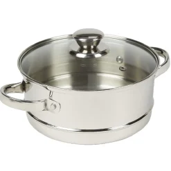 Cuit-vapeur à 2 niveaux acier inoxydable ø 20 cm