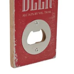 Décapsuleur jaune en forme de bouteille de bière