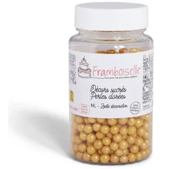 Décor sucré perles dorées Framboiselle 55g