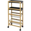 Desserte en bambou 4 niveaux