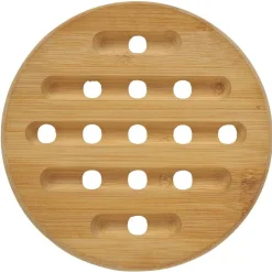 Dessous de plat en bambou ajouré Ø20cm
