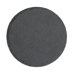 Dessous de verre rond en ardoise Ø10cm