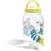 Distributeur de boisson oiseau tropical en plastique