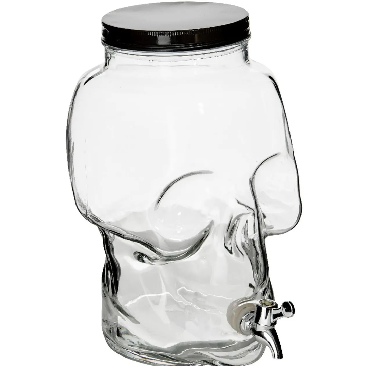 Distributeur de boisson tête de mort en verre