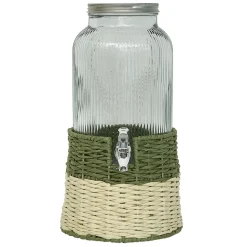 Distributeur de boisson verre 5,5L avec support - Ø22,5xH42,5cm