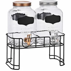 Distributeur de boissons fontaine x2 avec support