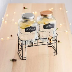 Distributeur de boissons fontaine x2 avec support