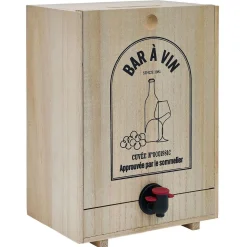 Distributeur de vin en bois pour cubi 5L