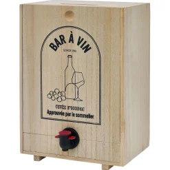 Distributeur de vin en bois pour cubi 5L