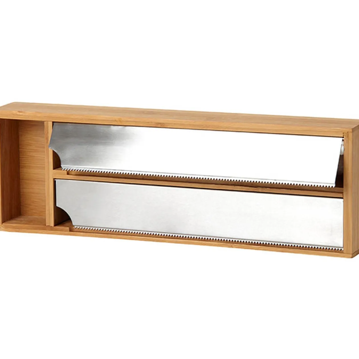 Double dérouleur de cuisine pour film alimentaire bambou et alu