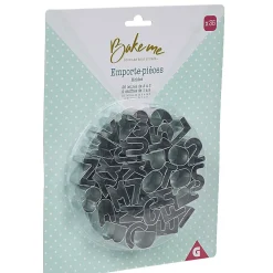 Emporte pièce forme lettre argenté x35