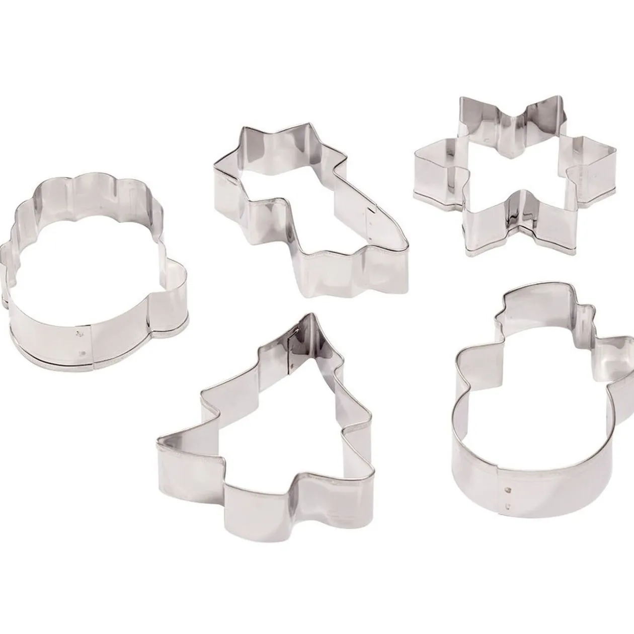 Emporte-pièce métal gris x5