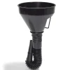 Entonnoir avec tuyau flexible noir