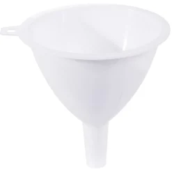 Entonnoir en plastique blanc x3