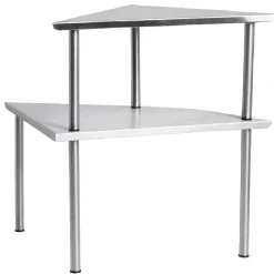 Etagère d'angle de cuisine gris