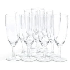 Flûte à champagne en verre 15cl x10