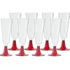 Flûte à champagne plastique x8