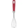 Fouet de cuisine en inox manche en polypropylène rouge
