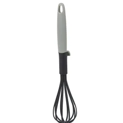 Fouet de cuisine en polyamide manche polypropylène noir gris