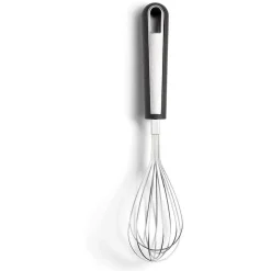Fouet en inox avec manche en plastique noir L.29,5cm