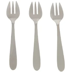 Fourchette à huître en inox x3