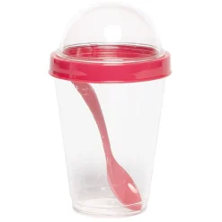 Gobelet à yaourt avec cuillère